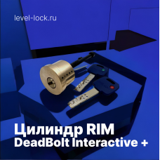 Цилиндровый механизм LEVEL LOCK RIM DeadBolt Interactive +