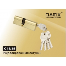 Цилиндровый механизм DAMX Перфо Ключ+Ключ C45/35