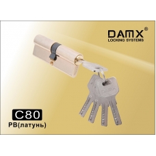 Цилиндровый механизм DAMX Перфо Ключ+Ключ C80