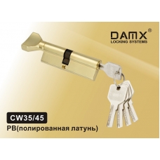 Цилиндровый механизм DAMX Перфо Ключ+Вертушка CW35/45