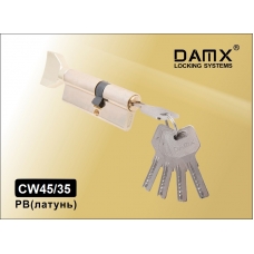 Цилиндровый механизм DAMX Перфо Ключ+Вертушка CW45/35