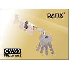 Цилиндровый механизм DAMX Перфо Ключ+Вертушка CW60