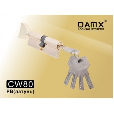 Цилиндровый механизм DAMX Перфо Ключ+Вертушка CW80