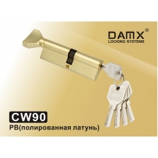 Цилиндровый механизм DAMX Перфо Ключ+Вертушка CW90