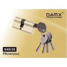 Цилиндровый механизм DAMX Простой Ключ+Ключ N40/30