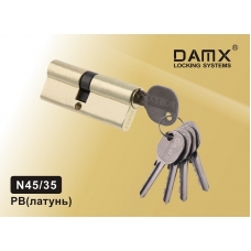 Цилиндровый механизм DAMX Простой Ключ+Ключ N45/35