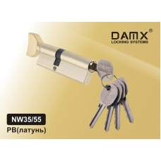 Цилиндровый механизм DAMX Простой Ключ+Вертушка NW35/55