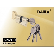 Цилиндровый механизм DAMX Простой Ключ+Вертушка NW60