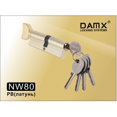 Цилиндровый механизм DAMX Простой Ключ+Вертушка NW80