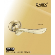 Ручка DAMX-R на круглой накладке R108