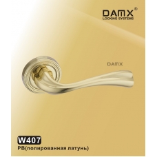 Ручка DAMX-R на круглой накладке W407