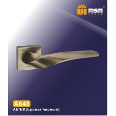 Ручка MSM Locks на квадратной накладке A648