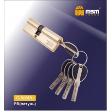 Цилиндровый механизм MSM Locks Перфорированный Ключ+Ключ C110