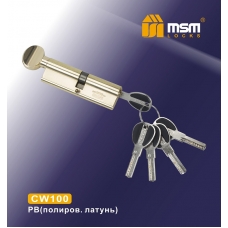 Цилиндровый механизм MSM Locks Перфорированный Ключ+Вертушка CW100