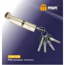 Цилиндровый механизм MSM Locks Перфорированный Ключ+Вертушка CW120