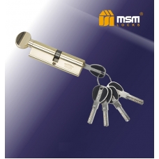 Цилиндровый механизм с повышенной защитой MSM Locks Secure Перфорированный Ключ+Вертушка SW100