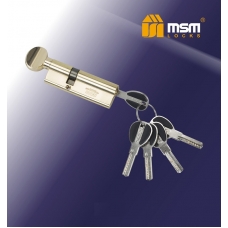 Цилиндровый механизм с повышенной защитой MSM Locks Перфорированный Ключ+Вертушка SW30/60
