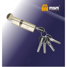 Цилиндровый механизм с повышенной защитой MSM Locks Перфорированный Ключ+Вертушка SW35/65