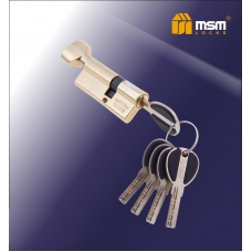 Цилиндровый механизм с повышенной защитой MSM Locks Перфорированный Ключ+Вертушка SW40/30