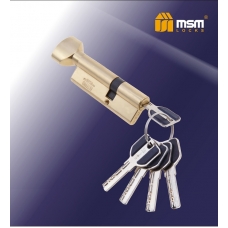 Цилиндровый механизм с повышенной защитой MSM Locks Перфорированный Ключ+Вертушка SW55/35