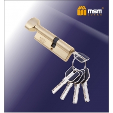 Цилиндровый механизм с повышенной защитой MSM Locks Перфорированный Ключ+Вертушка SW55/45