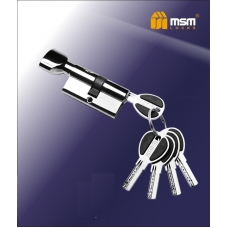 Цилиндровый механизм с повышенной защитой MSM Locks Перфорированный Ключ+Вертушка SW60