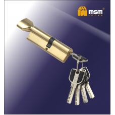 Цилиндровый механизм с повышенной защитой MSM Locks Перфорированный Ключ+Вертушка SW60/50