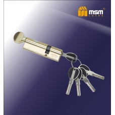 Цилиндровый механизм с повышенной защитой MSM Locks Перфорированный Ключ+Вертушка SW65/35