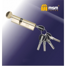 Цилиндровый механизм с повышенной защитой MSM Locks Перфорированный Ключ+Вертушка SW40/70