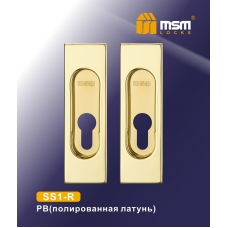 Ручка MSM Locks для раздвижных дверей под замок (цилиндр) SS1-R