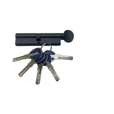 Цилиндровый механизм с повышенной защитой MSM Locks Black Перфорированный Ключ+Вертушка BW100