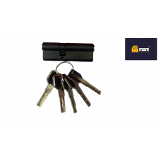 Цилиндровый механизм с повышенной защитой MSM Locks Black Перфорированный Ключ+Ключ BW100