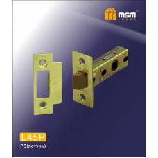 Механизм врезной межкомнатный MSM Locks Защелка с пластиковым язычком L45P