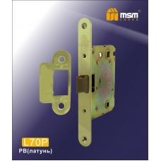 Механизм врезной сантехнический MSM Locks Защелка с пластиковым язычком L70P