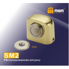 Ограничитель дверной напольный MSM Locks магнитный SM2