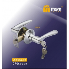 Ручка-защелка MSM Locks фалевая с ключом Z103-R