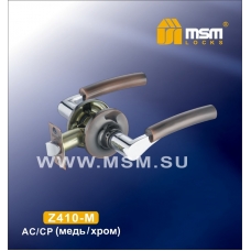 Ручка-защелка MSM Locks фалевая межкомнатная Z410-M
