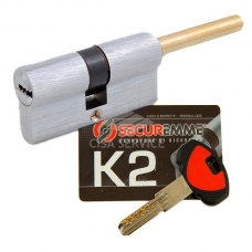 Цилиндровый механизм Securemme K2 с перекодировкой 80(50/30) Ключ/Шток