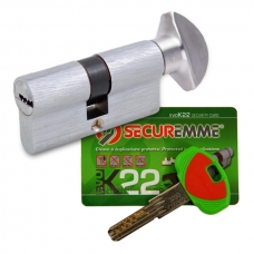 Цилиндровый механизм Securemme K22 с перекодировкой 100(50/50) Ключ/Вертушка